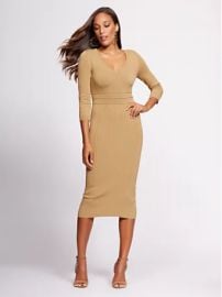 V-Neck Sweater Dress - Gabrielle Union Collection at New York & Co